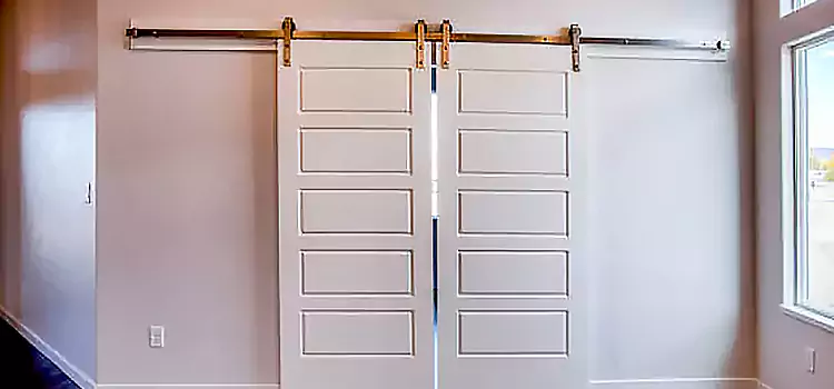 Glass Barn Door with Installation Hardware Kit Mission Bend